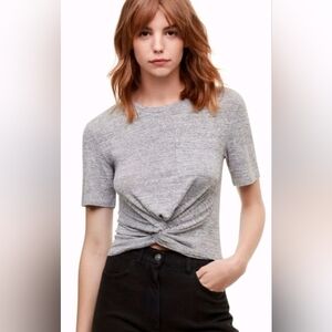 Wildfred Free Grey Twist Tee Shirt Sz Xs